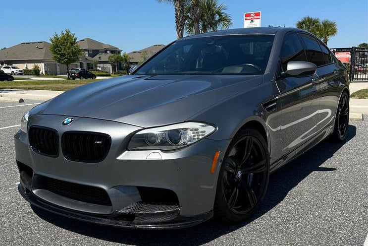BMW F10 M5 3D Carbon Fiber Front Spoiler
