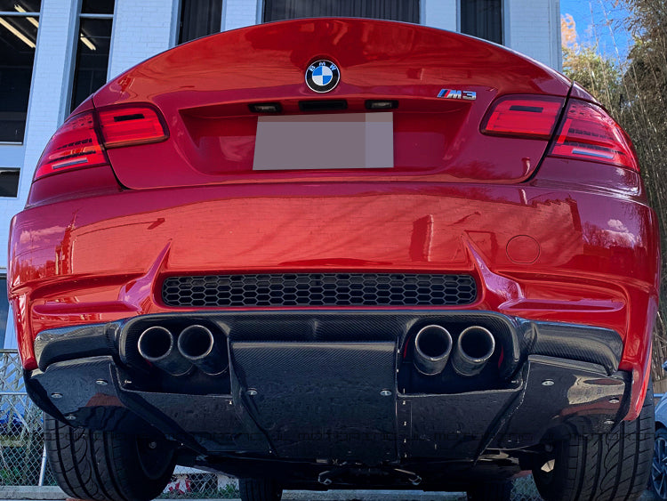 BMW E90 E92 E93 M3 Carbon Fiber Rear Diffuser Undertray Varis