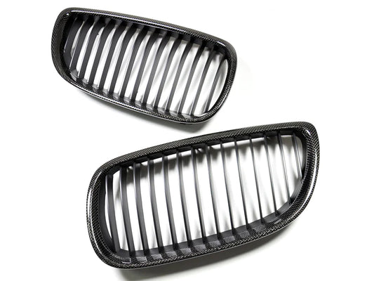 BMW E92 E93 LCI 3 Series 328 338 Carbon Fiber Front Grilles