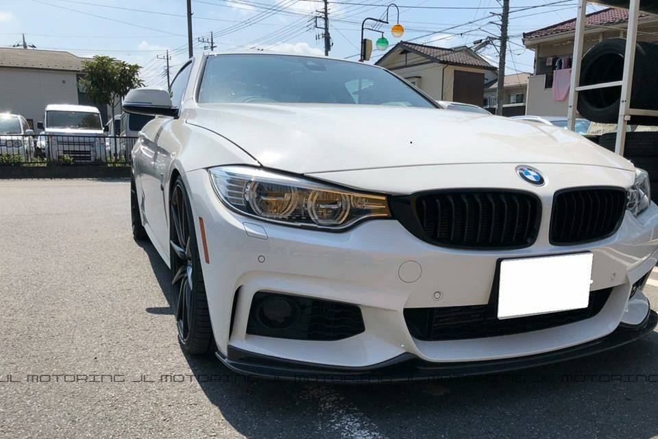 BMW F32 4 Series M Sport 3D Style Carbon Fiber Front Lip