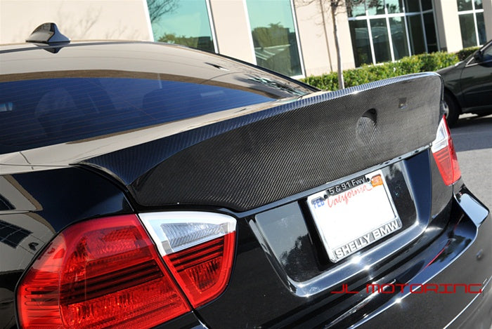 BMW E90 CSL Style Add On Carbon Fiber Trunk Spoiler