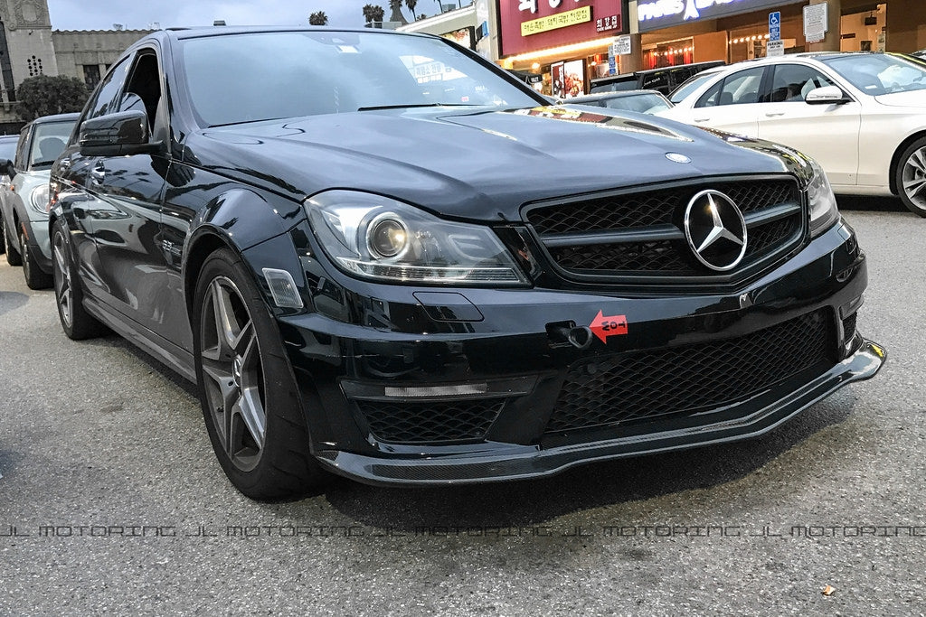 Mercedes Benz W204 C63 AMG Black Series Carbon Fiber Front Lip