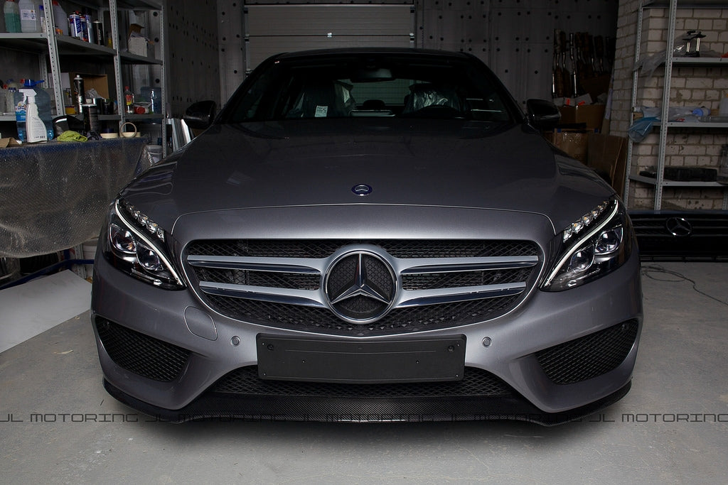 Mercedes Benz W205 C300 C450 AMG C43 Carbon Fiber Front Lip