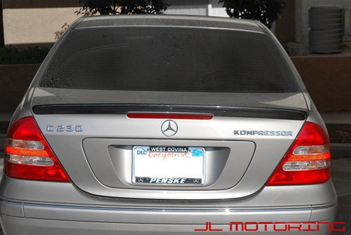 Mercedes W203 C Class AMG Style Trunk Spoiler - Carbon Fiber