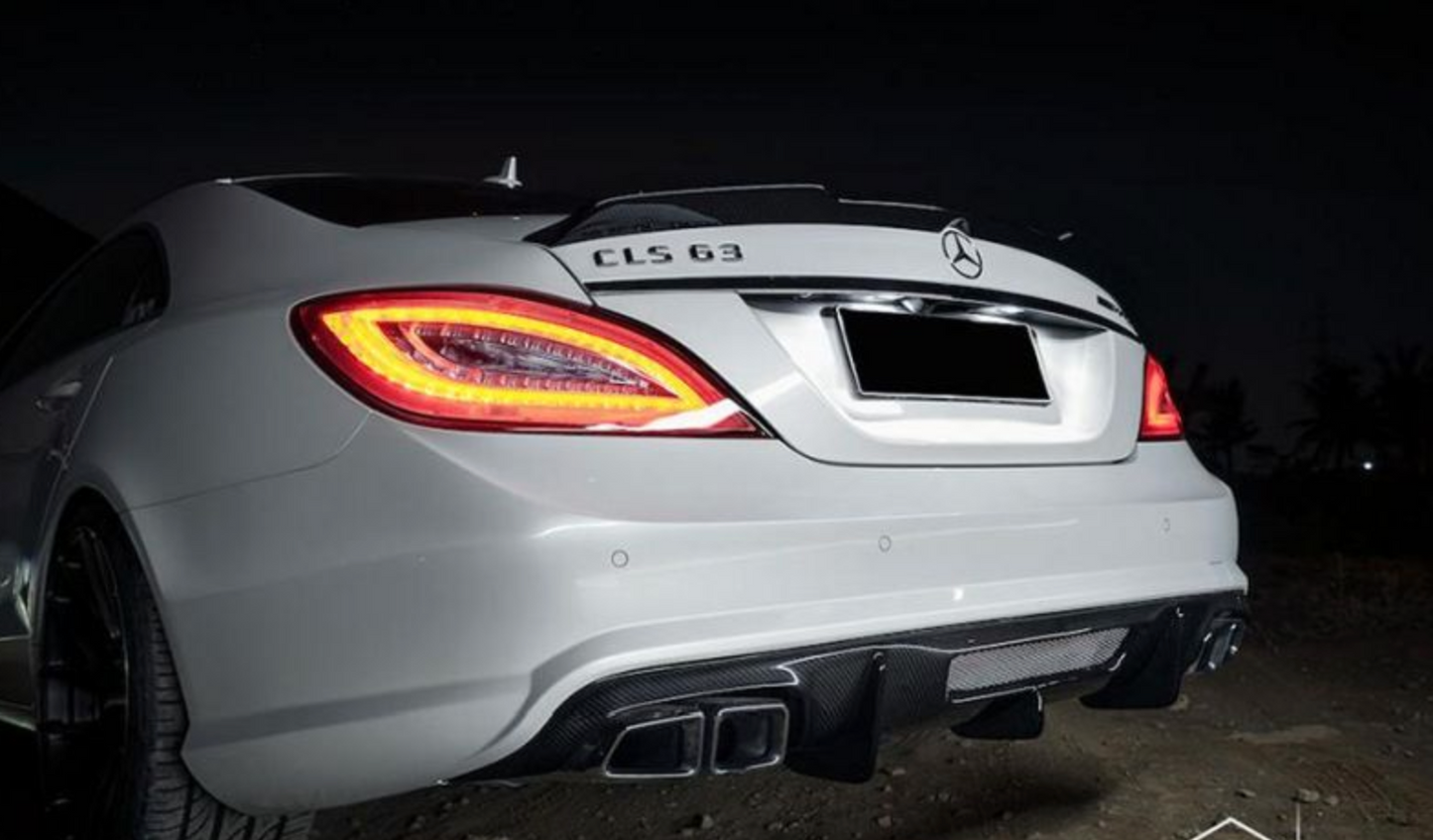 Mercedes W218 CLS 63 AMG DTM Carbon Fiber Rear Diffuser