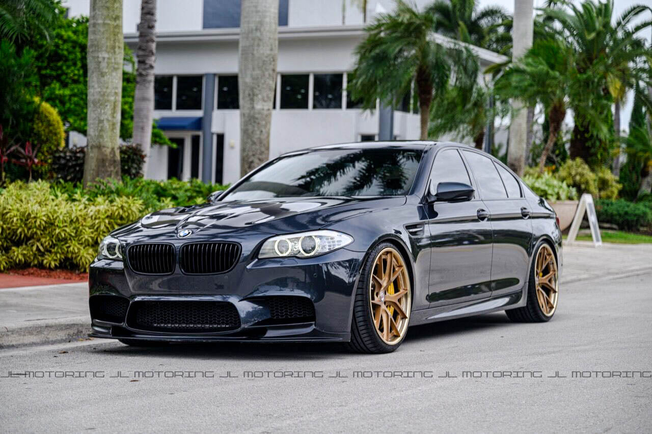 BMW F10 M5 3D Carbon Fiber Front Spoiler
