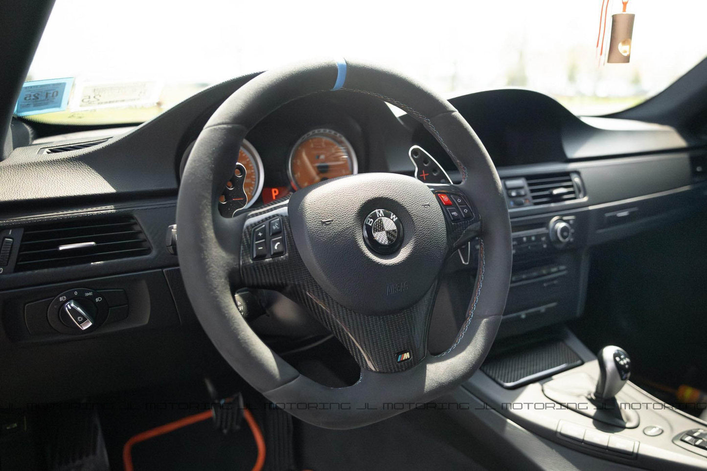 BMW E9X E90 M3 E92 E93 M3 E82 1M Carbon Fiber Steering Wheel Trim