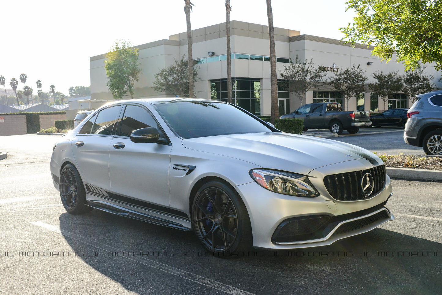 Mercedes Benz W205 C300 C43 C63 C63S AMG Carbon Fiber Side Skirts