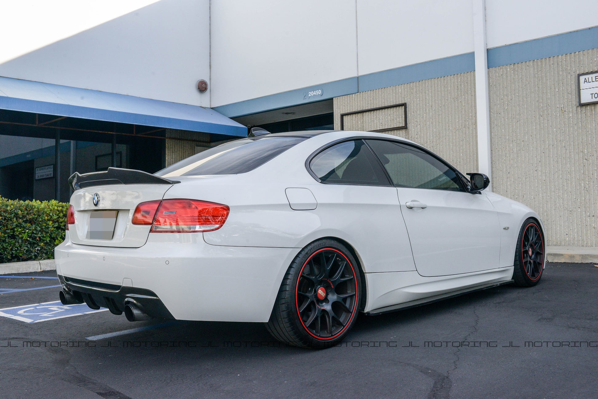 BMW E92 3 Series M Sport Performance Style Carbon Fiber Rear Diffuser