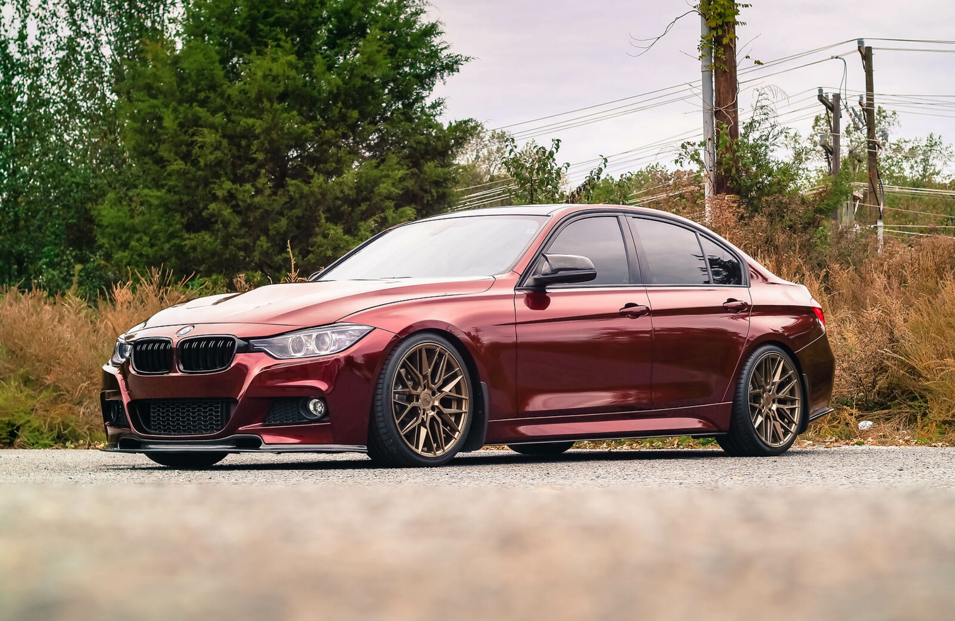 BMW F30 3 Series M Sport V2 Carbon Fiber Front Lip