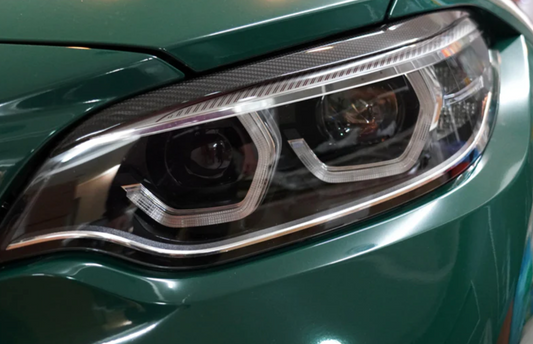 BMW F87 M2 F22 2 Series Carbon Fiber Headlight Covers