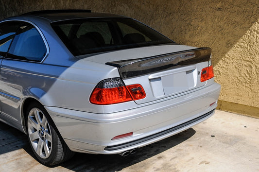 BMW E46 M3 3 Series Coupe CSL Style Add On Carbon Fiber Trunk Spoiler