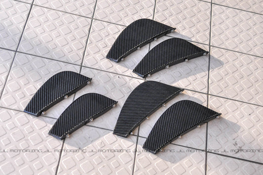 Ferrari 458 Italia Carbon Fiber Rear Diffuser Fins