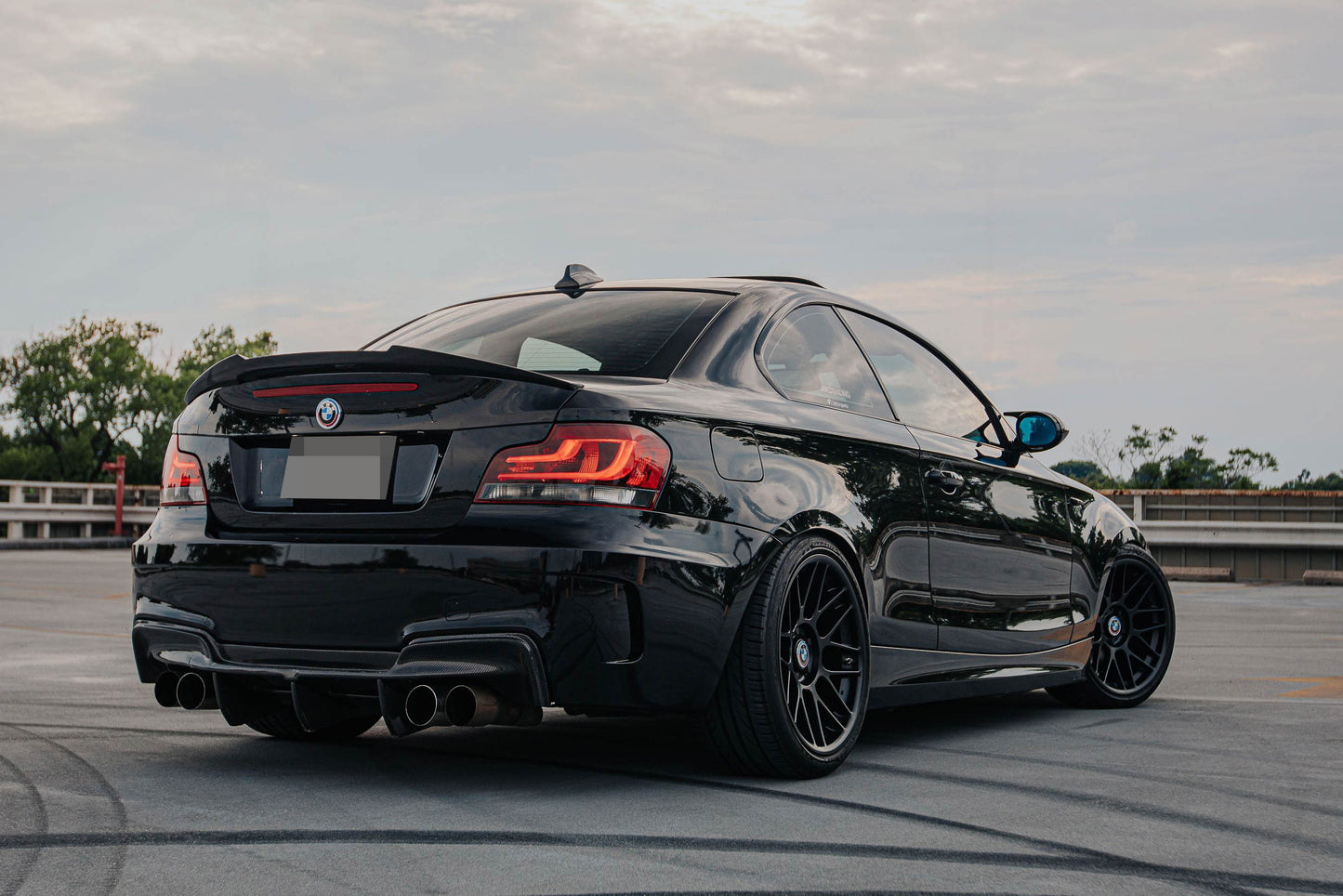 BMW E82 1M 1 Series M Style Carbon Fiber Trunk Spoiler