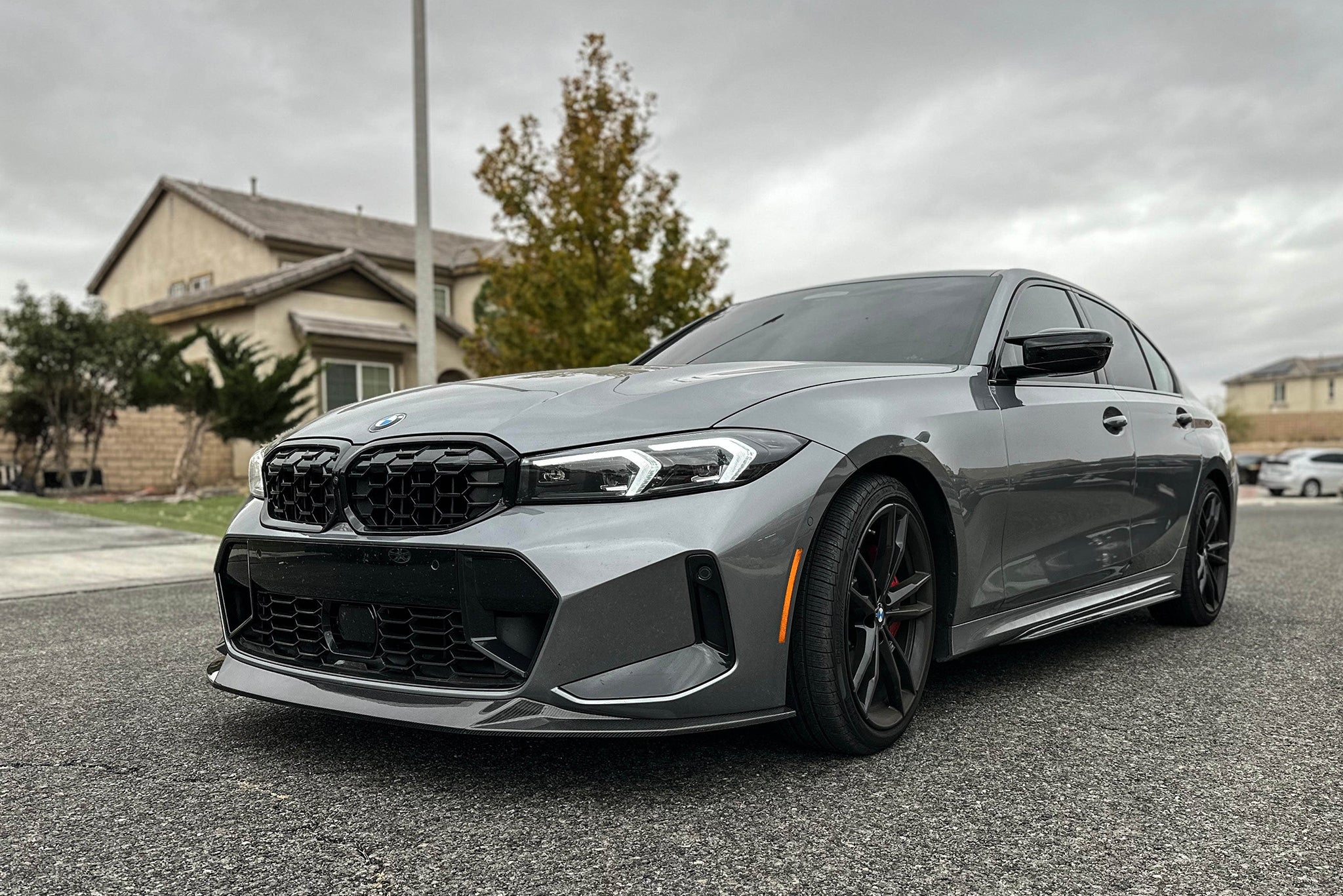 BMW G20 G21 LCI 3 Series M Sport GTS Carbon Fiber Front Lip ...