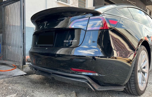 Tesla Model 3 Carbon Fiber Rear Diffuser