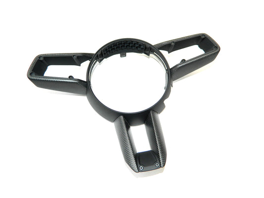 PORSCHE Taycan Carbon Fiber Steering Wheel Trim
