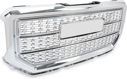 GMC Sierra 1500 Front Bumper Denali Grille 2016 2017 2018 - JL Motoring