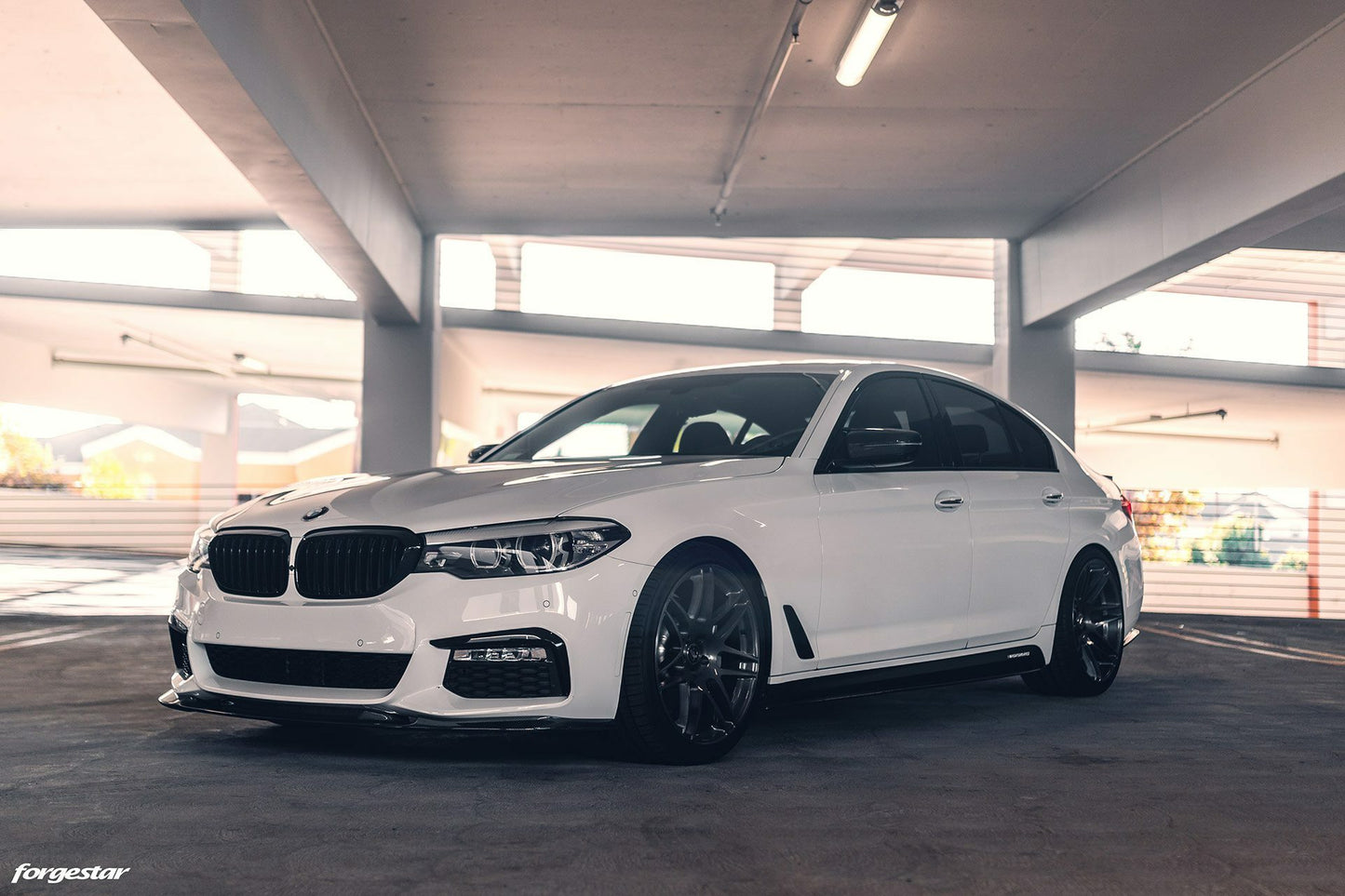 BMW G30 M Sport 3D Style Carbon Fiber Front Lip