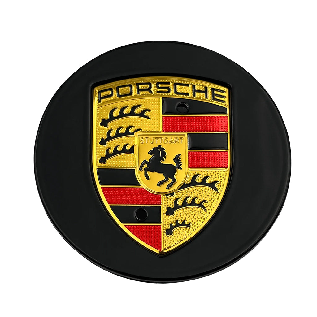 Porsche Black Wheel Caps