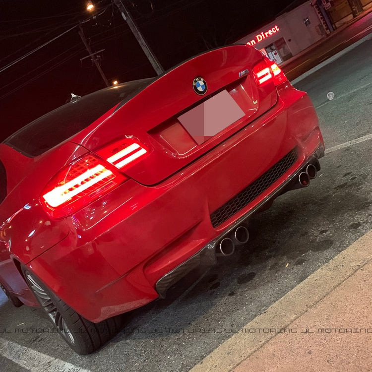 BMW E92 E93 M3 3D Style Carbon Fiber Rear Diffuser - JL Motoring