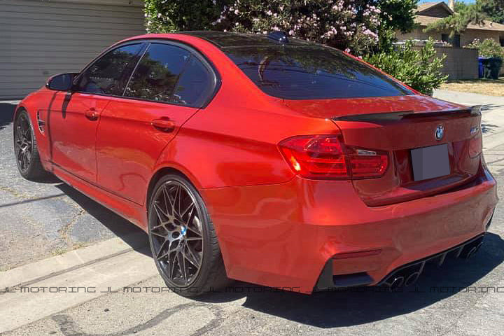 BMW F80 M3 F30 3 Series M4 Style Carbon Fiber Trunk Spoiler