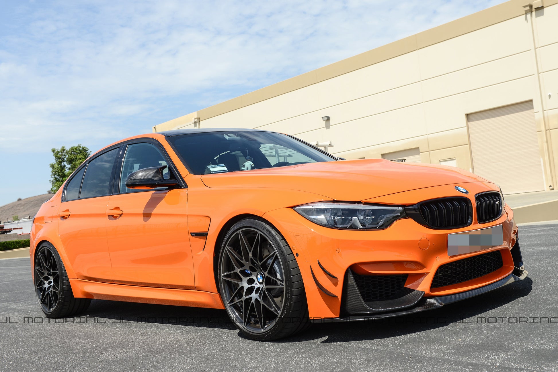 BMW F80 F82 F83 M3 M4 Carbon Fiber Front Canards - JL Motoring