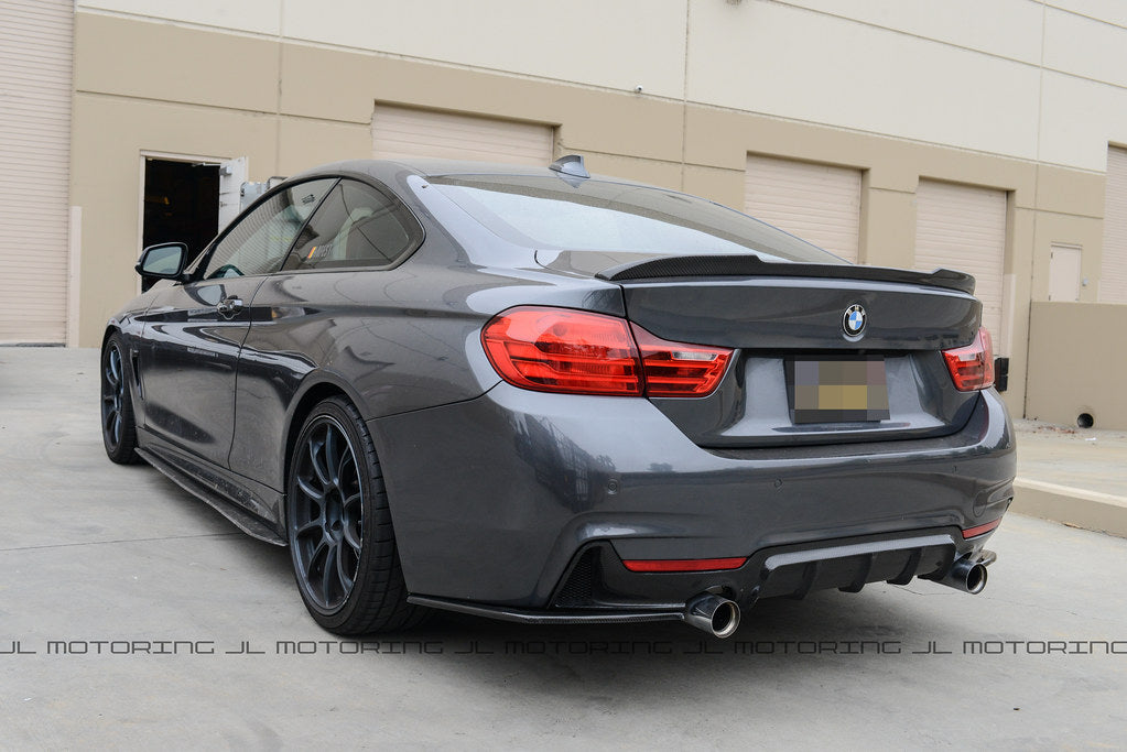 BMW F32 F33 F36 Carbon Fiber Rear Bumper Side Skirts