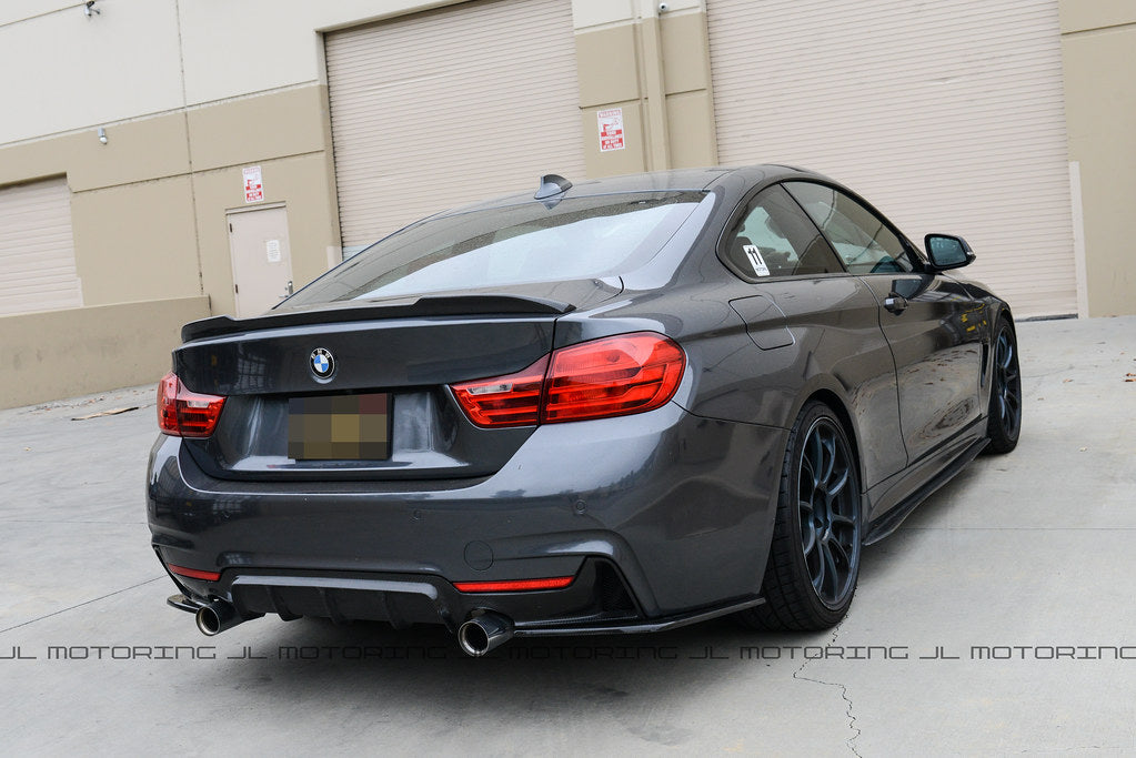 BMW F32 F33 F36 Carbon Fiber Rear Bumper Side Skirts