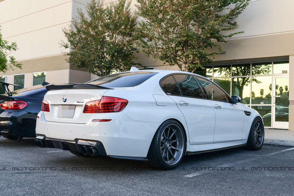 BMW F10 M5 M Sport Carbon Fiber Rear Bumper Side Skirts