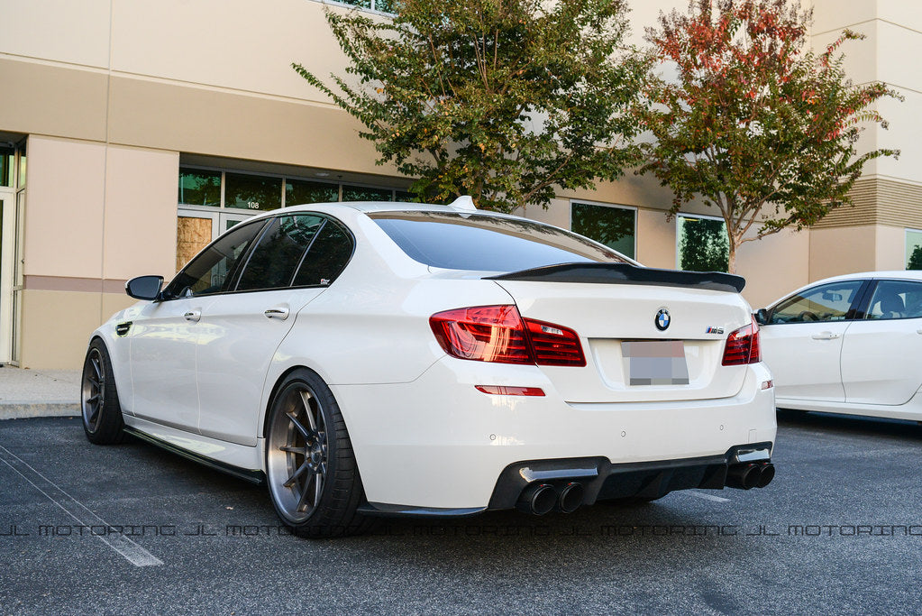 BMW F10 M5 M Sport Carbon Fiber Rear Bumper Side Skirts