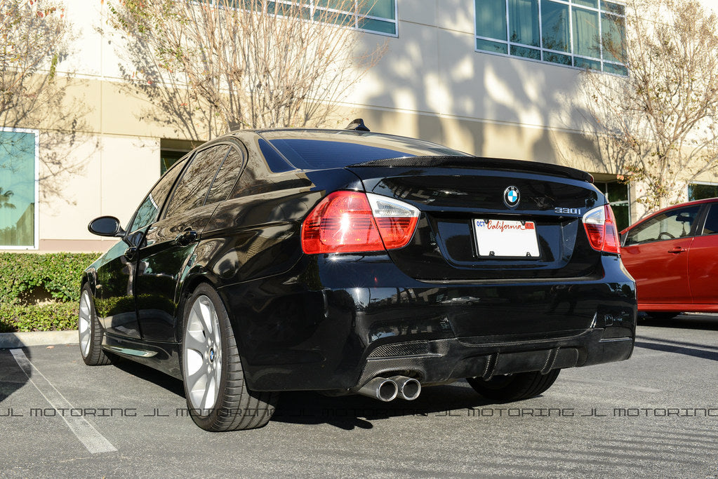 BMW E90 3 Series M Sport Performance Style Carbon Fiber Rear Diffuser