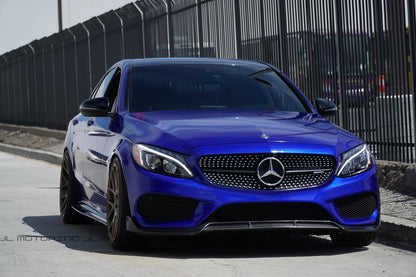Mercedes Benz W205 C300 C450 AMG C43 Carbon Fiber Front Lip