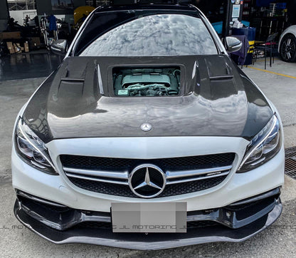 Mercedes Benz W205 C63 C63S AMG GTX Carbon Fiber Front Lip
