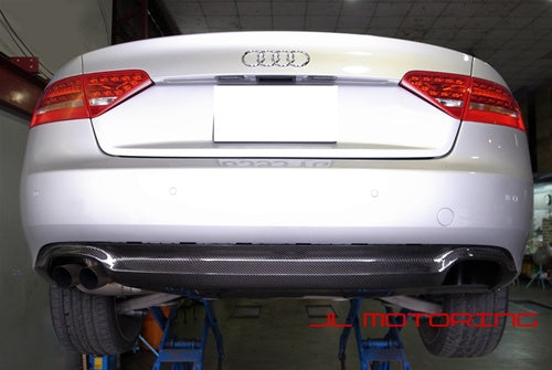 Audi B8 A5 Coupe Carbon Fiber Rear Diffuser - JL Motoring