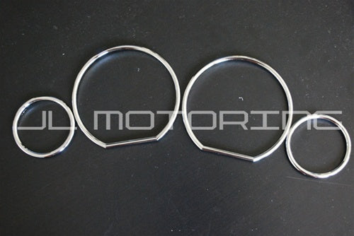 BMW M3 STYLE Chrome Cluster Gauge Dial Rings - E36 - JL Motoring