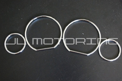 BMW M3 STYLE Chrome Cluster Gauge Dial Rings - E36 - JL Motoring