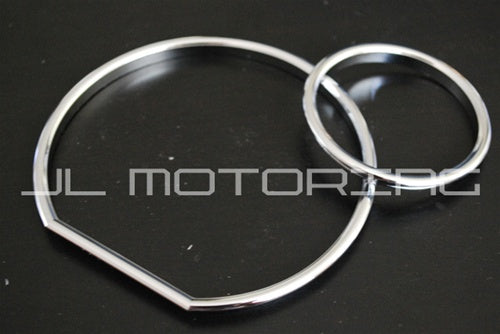 BMW M3 STYLE Chrome Cluster Gauge Dial Rings - E36 - JL Motoring