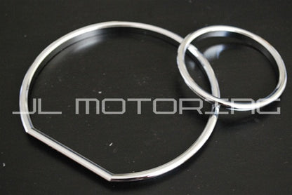 BMW M3 STYLE Chrome Cluster Gauge Dial Rings - E36 - JL Motoring