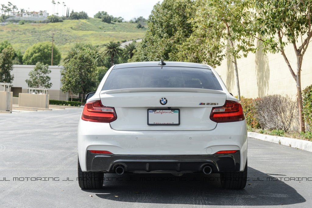 BMW F22 2 Series M Sport M235 Carbon Fiber Rear Diffuser