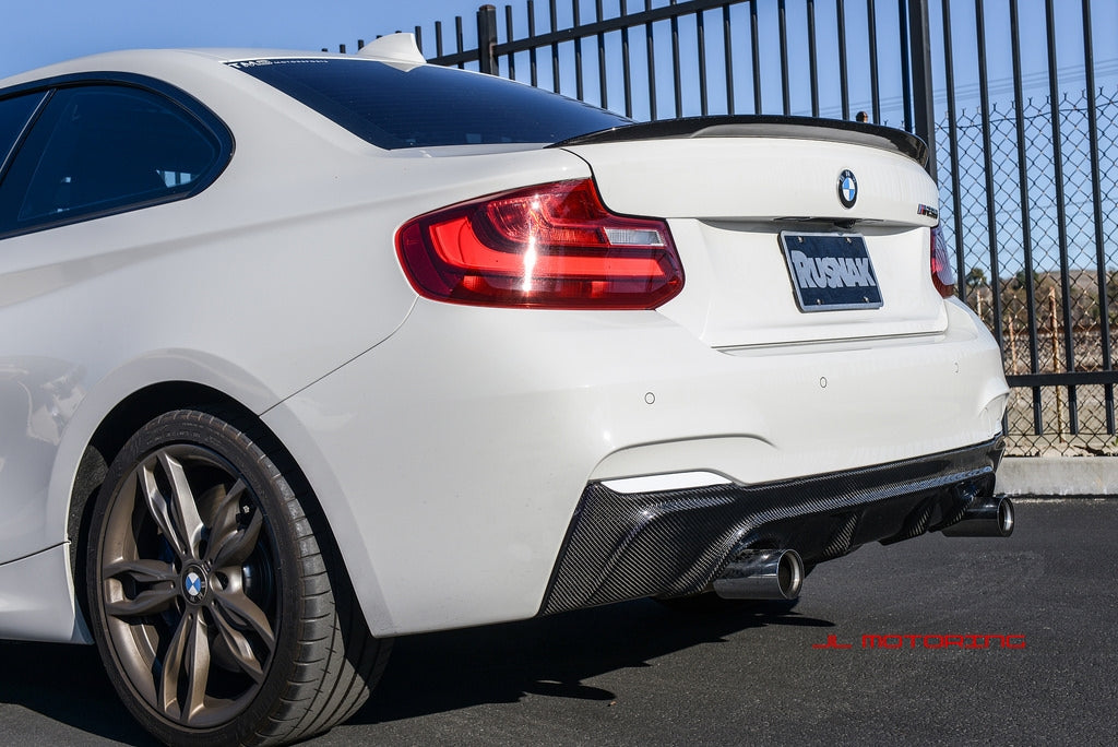 BMW F22 2 Series M Sport M235 Carbon Fiber Rear Diffuser - JL Motoring