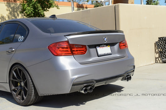 BMW F30 3 Series M Sport 3D Carbon Fiber Rear Diffuser