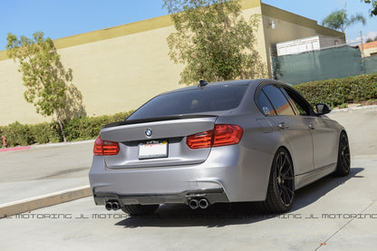 BMW F30 3 Series M Sport 3D Carbon Fiber Rear Diffuser