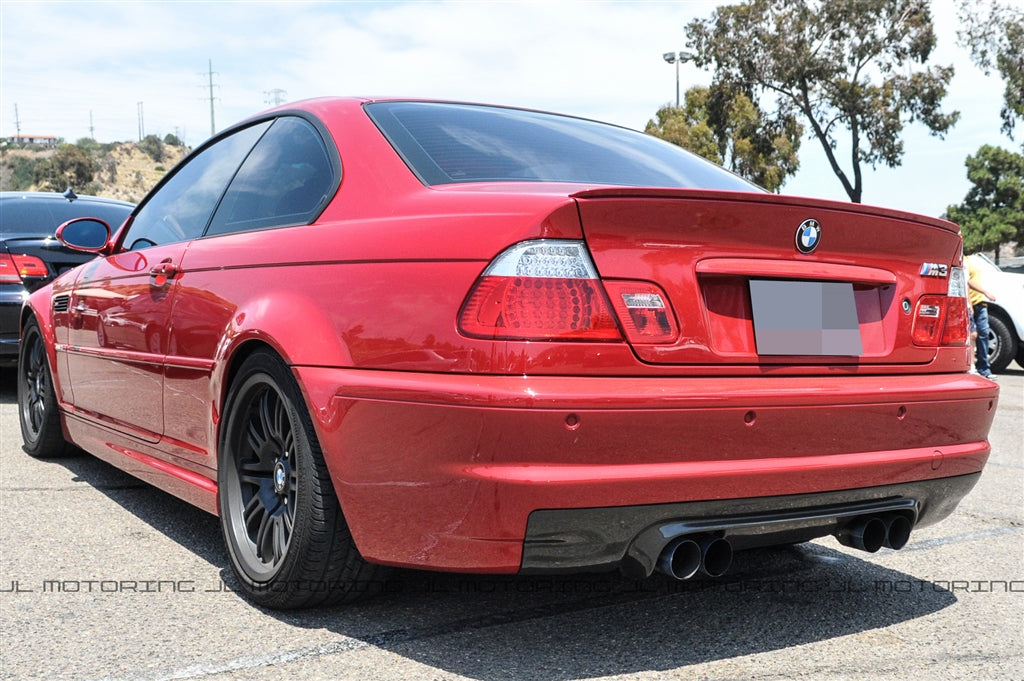 BMW E46 M3 CSL Style Carbon Fiber Rear Diffuser