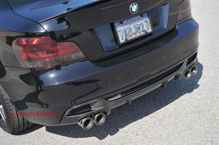 BMW E82 E88 M Sport Performance Carbon Fiber Rear Diffuser - JL Motoring