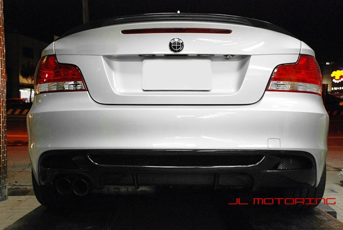 BMW E82 E88 M Sport Performance Carbon Fiber Rear Diffuser - JL Motoring
