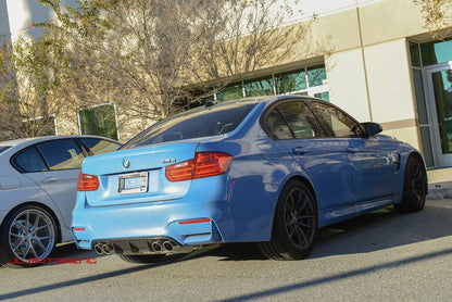 BMW F80 F82 F83 M3 M4 Carbon Fiber Rear Diffuser - JL Motoring