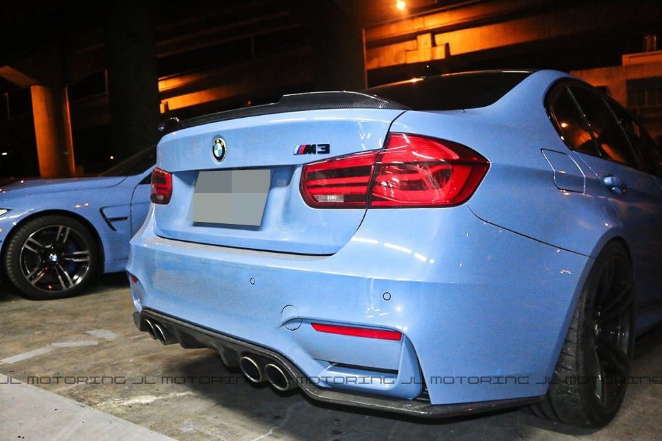 BMW F80 F82 F83 M3 M4 3D Carbon Fiber Rear Diffuser