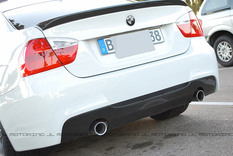 BMW Carbon Fiber Rear Diffuser - E90 3 Series M-Tech - JL Motoring