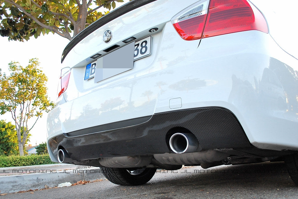 BMW Carbon Fiber Rear Diffuser - E90 3 Series M-Tech - JL Motoring